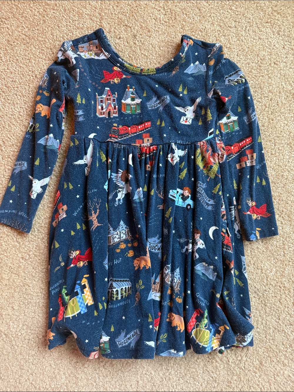 Little Sleepies Harry Potter Long-Sleeve Dress - size 2T